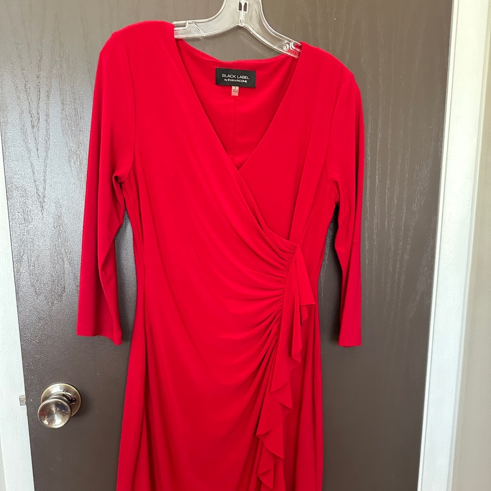 Evan Picone Vibrant Red Dress
